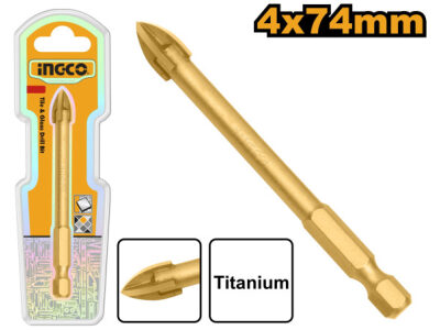 INGCO Üveg és csempefúrószár 4 mm bit befogás - Image 2