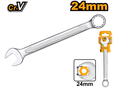 INGCO Csillag-villáskulcs 24 mm / 286 mm CrV - Image 2
