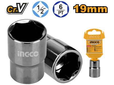 INGCO Dugókulcs 1/2" 19 mm CrV - Image 2