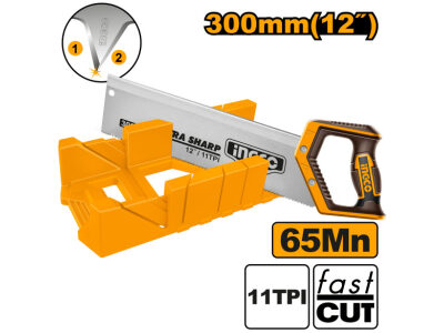 INGCO Gérvágó láda 300 mmm + fűrész - Image 2