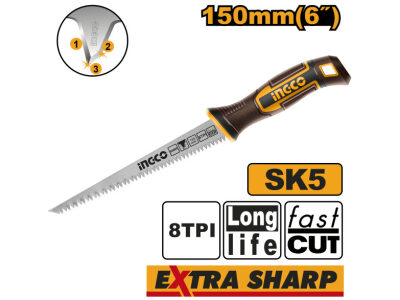 INGCO Gipszkarton fűrész 150 mm/ T8 - Image 2