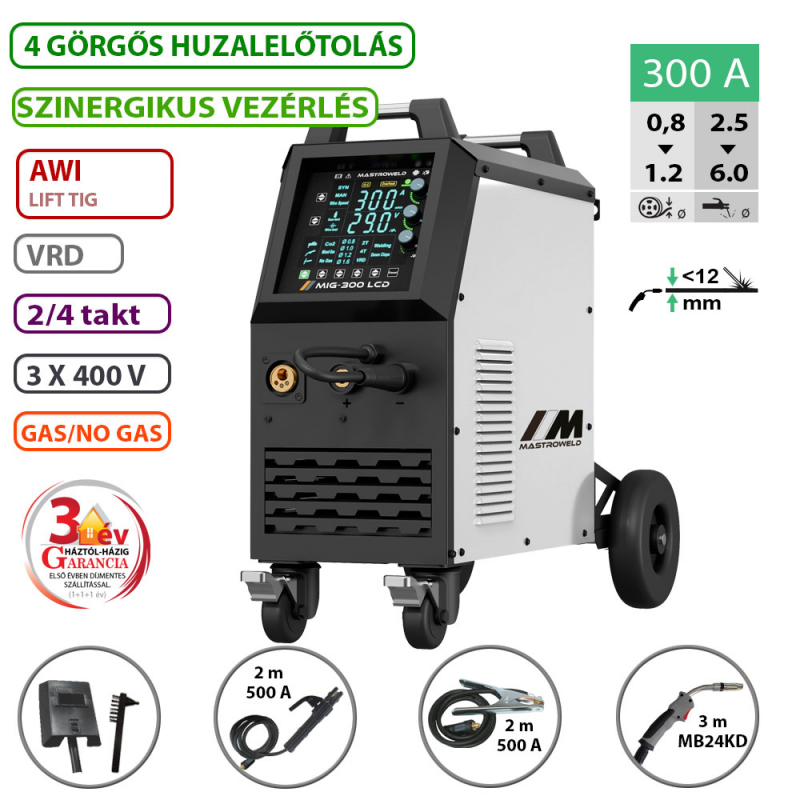 MASTRO MIG-300 LCD hegesztő inverter