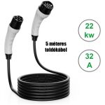 Type2 toldókábel 5 m 22kw - 32A