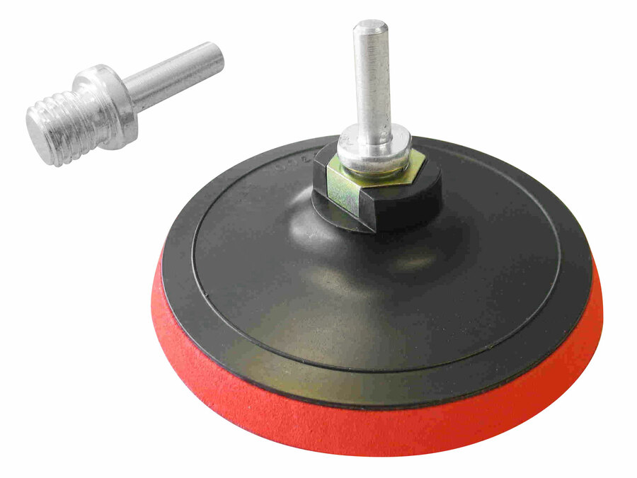EXTOL Gumitányér sarokcsiszolóhoz és fúrógéphez 125 mm, tépőzáras, M14 + 8 mm csap