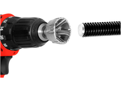 FORTUM Sorjázó adapter (sorjátlanító), külső,13-36 mm, fúrógépbe fogható, 9 mm hatszög befogás - Image 5