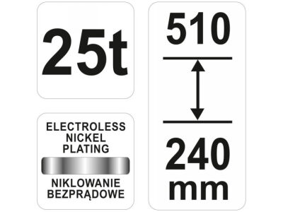 YATO Hidraulikus emelő 25t - Image 2